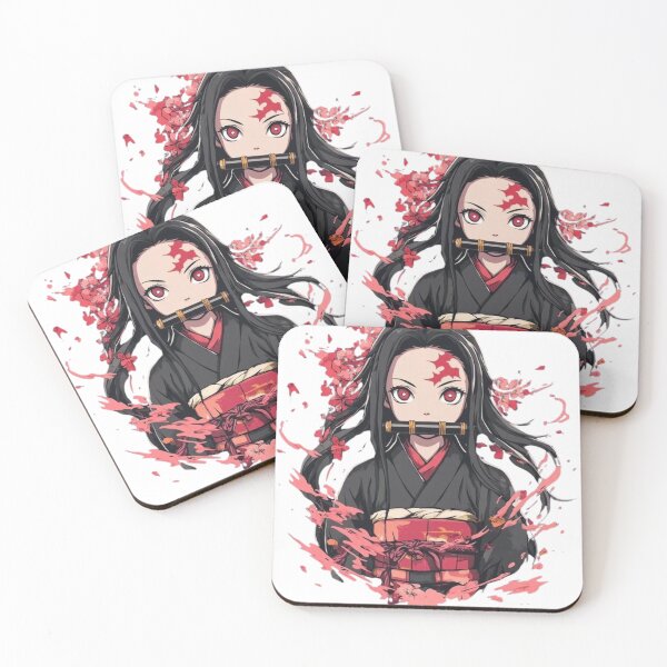 Item preview, Nezuko Kamado Demon Slayer Sakura Floral Aesthetic Art designed and sold by SelosoPaheng.