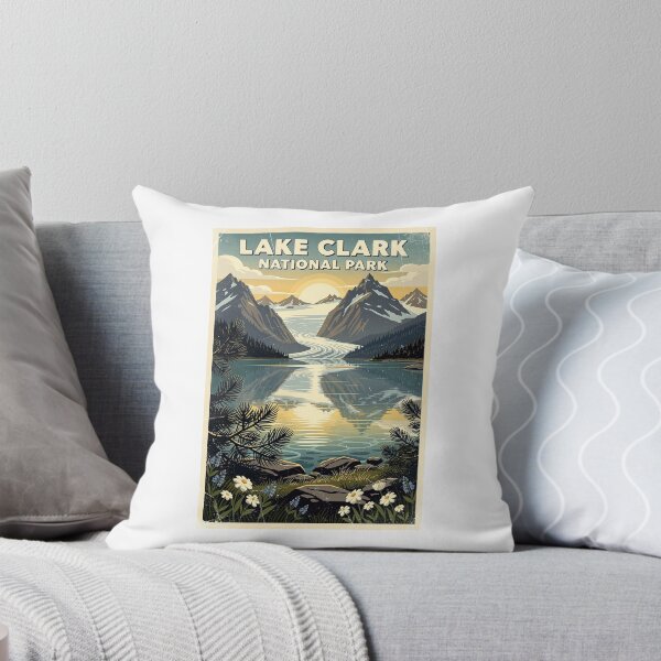 Item preview, Lake Clark National Park Vintage Travel Art designed and sold by Teelogic.