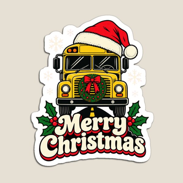 Item preview, Merry Christmas School Bus Driver Santa Hat Holiday Teacher Gift designed and sold by StyleGlimpse.