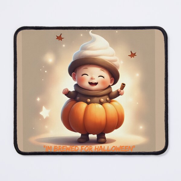 Item preview, Brewed for Halloween Cute Pumpkin Coffe Mug Art designed and sold by soin10s-designs.