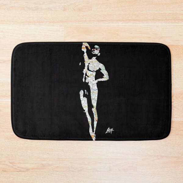 Item preview, Nude Gay Ballet Toned Twink With Cock Map Art By NLMKArtStudio designed and sold by NLMKArtStudio.