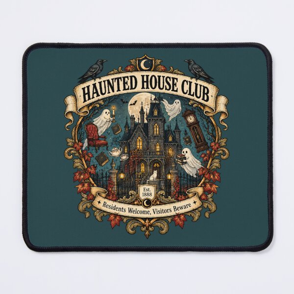 Item preview, Haunted house Club - Residents Welcome, Visitors Beware designed and sold by Mission Ready.