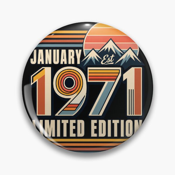 Item preview, January 1971 Birthday Limited Edition Born in 1971 Vintage 55th Birthday Gift designed and sold by designstoriesMK.