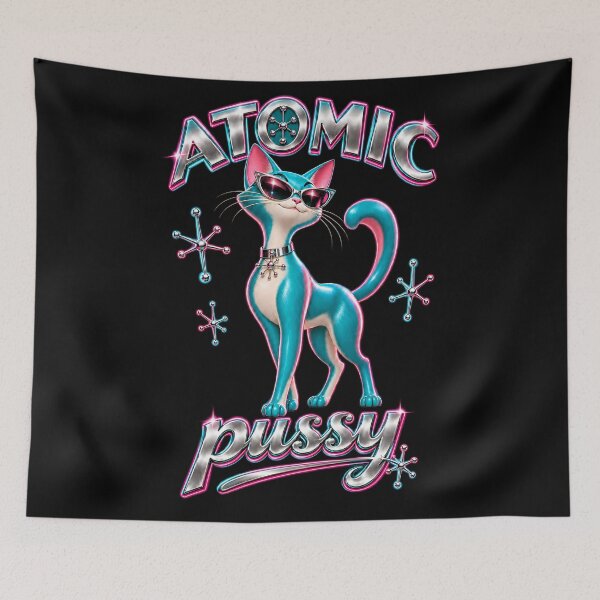 Item preview, Y2K Atomic Cat 19 designed and sold by MarkColeImaging.