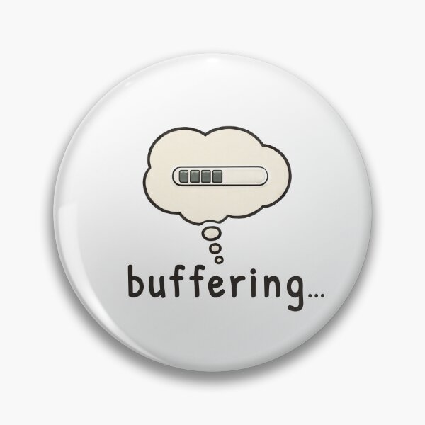 Item preview, Buffering – Cognitive Load Humor designed and sold by ChernotytskaArt.