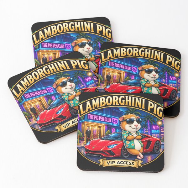 Item preview, Lamborghinea Pig vip designed and sold by Throbbers.