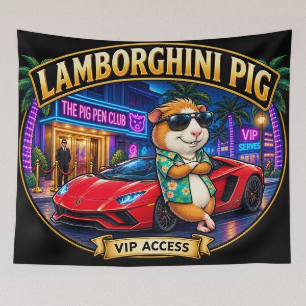 Item preview, Lamborghinea Pig vip designed and sold by Throbbers.