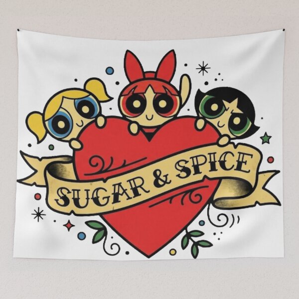 Item preview, Sugar & Spice - Superpower Traditional Tattoo designed and sold by conamor-bymel.