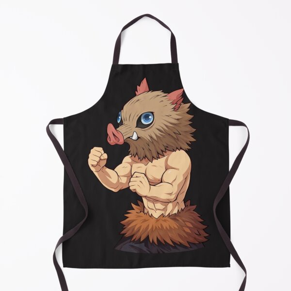 Item preview, Inosuke Hashibira Demon Slayer Chibi Boar Mask Anime Art designed and sold by SelosoPaheng.