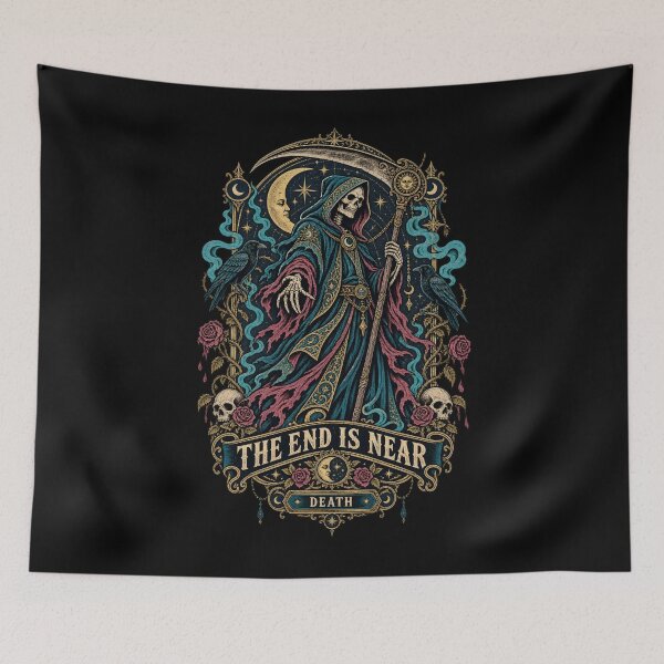 Item preview, The End Is Near – Gothic Reaper designed and sold by SidTastic .