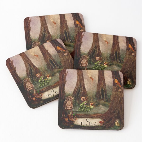 Item preview, The Fool: Woodland Watercolor Tarot Card Witchy Aesthetic designed and sold by Monica Laipple.