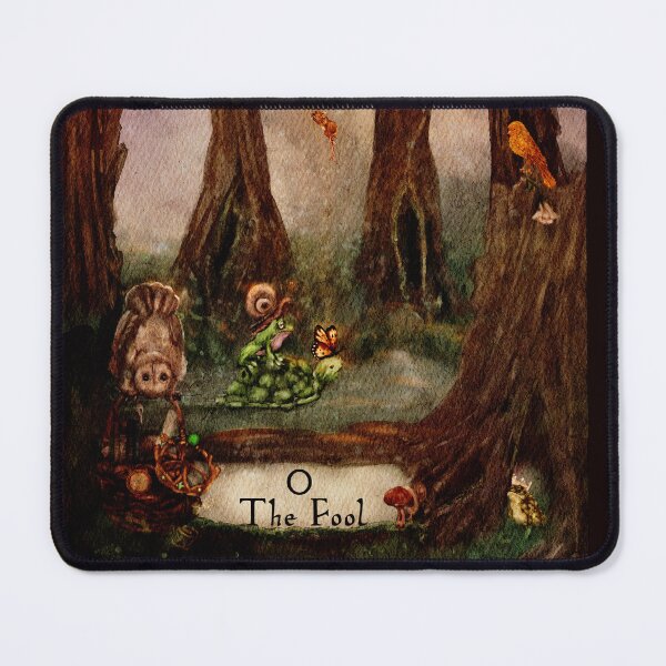Item preview, The Fool: Woodland Watercolor Tarot Card Witchy Aesthetic designed and sold by Monica Laipple.