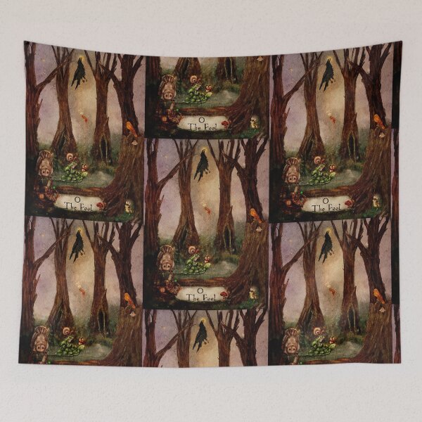 Item preview, The Fool: Woodland Watercolor Tarot Card Witchy Aesthetic designed and sold by Monica Laipple.