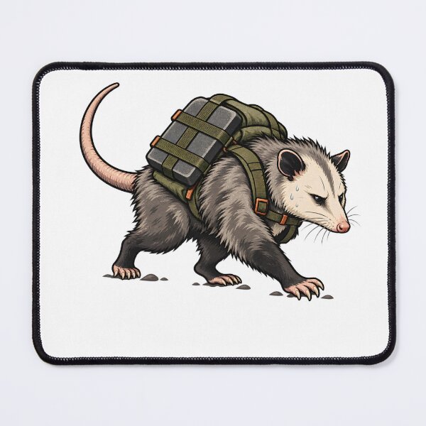 Item preview, Determined Rucking Opossum designed and sold by Philippa Shop.