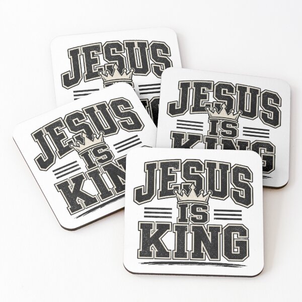 Item preview, Jesus Is King Christian Vintage Typography Shirt designed and sold by Illustrated Faith.