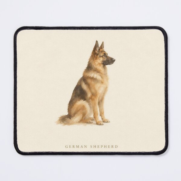 Item preview, German Shepherd Watercolor Portrait | Minimalist Dog Breed Wall Art | Pet Lover Gift designed and sold by FixationStudio.