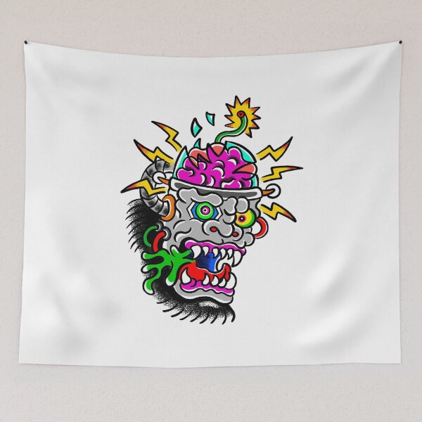 Item preview, Cybernetic Gorilla Old School Art designed and sold by MARCOSURREAL.