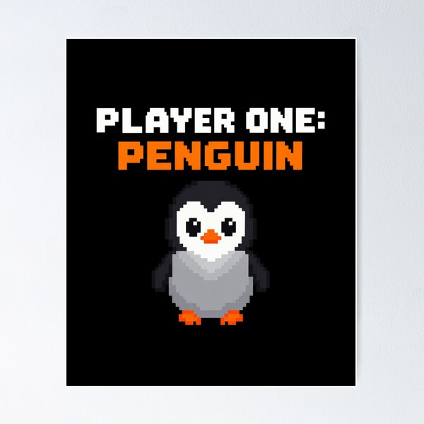 Item preview, Player one: Penguin designed and sold by Konvero.