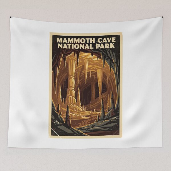 Item preview, Mammoth Cave National Park Vintage Travel Art designed and sold by Teelogic.