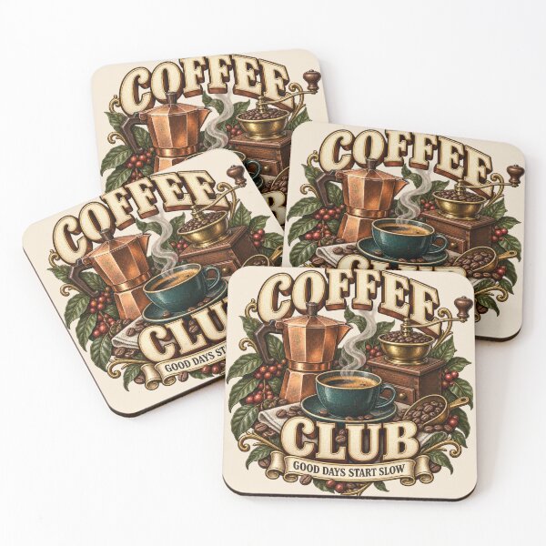Item preview, Vintage Coffee Club Retro Coffee Lover designed and sold by Mostafa Studio.