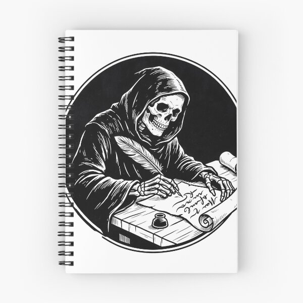 Item preview, Skeleton Writing on Scroll designed and sold by MisteryDesigner.