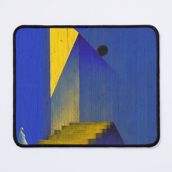 Item preview, Cosmic Architecture – Abstract Art in Blue and Gold designed and sold by ZGEIST-91.
