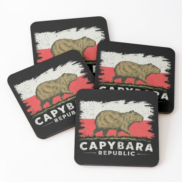 Item preview, Capybara Republic, California Flag Style designed and sold by SixElements.