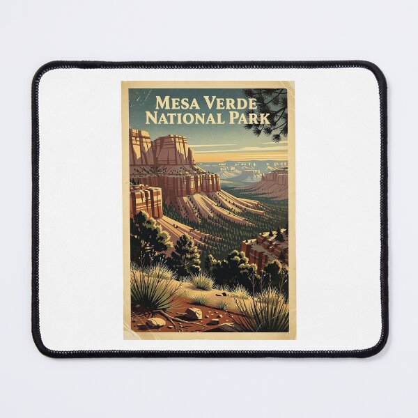 Item preview, Mesa Verde National Park Vintage Travel Art designed and sold by Teelogic.