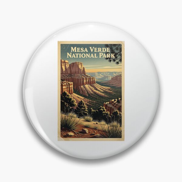 Item preview, Mesa Verde National Park Vintage Travel Art designed and sold by Teelogic.