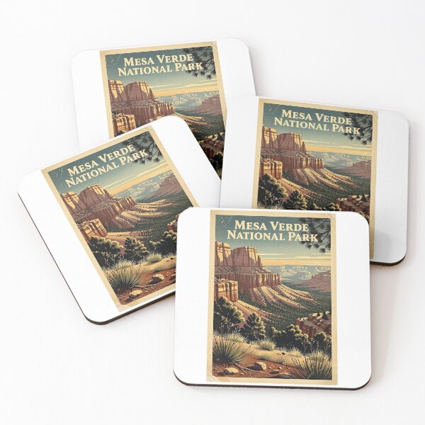 Item preview, Mesa Verde National Park Vintage Travel Art designed and sold by Teelogic.