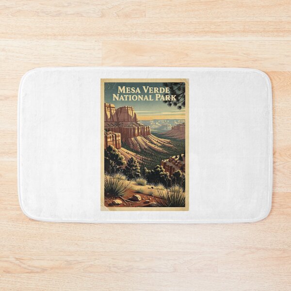Item preview, Mesa Verde National Park Vintage Travel Art designed and sold by Teelogic.