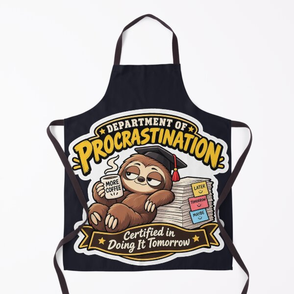 Item preview, Department Of Procrastination Certified In Doing It Tomorrow designed and sold by NovaToons.