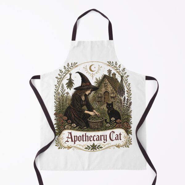 Item preview, Apothecary Cat Harvesting Magical Herbs designed and sold by BernoNickel.