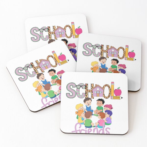 Item preview, School Friends Back To School Cute Student Classroom Sticker designed and sold by Esraa-Arts.