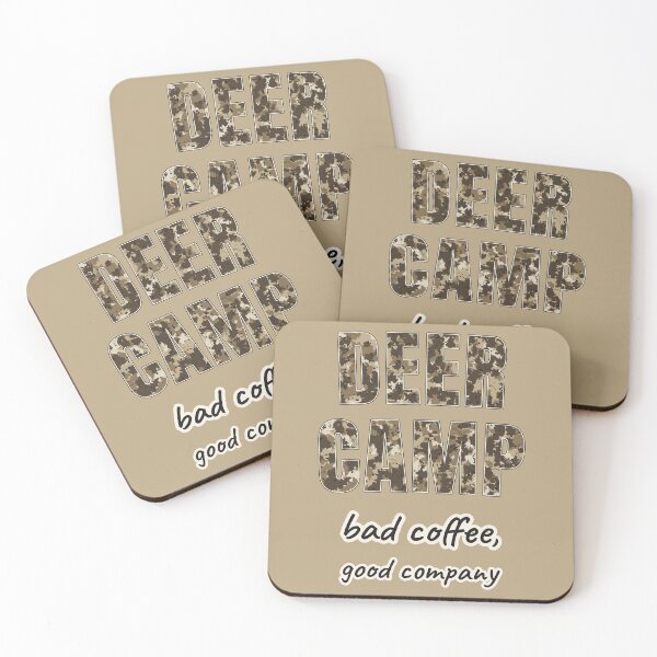 Item preview, Funny Hunter Gift Deer Camp Bad Coffee Good Company Hunting designed and sold by Worn & Witty.