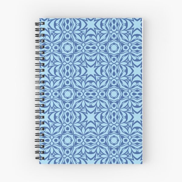 Item preview, Luminous Blue Boho Arabesque Tile Pattern designed and sold by AneissPiaf.