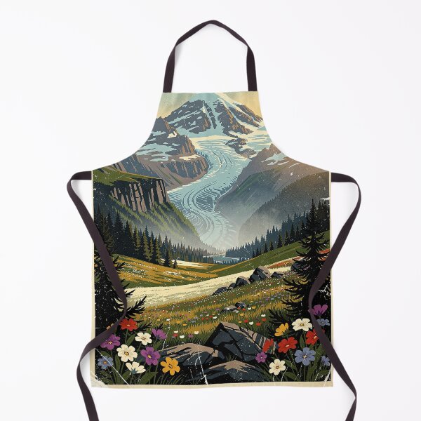 Item preview, Mount Rainier National Park Vintage Travel Art designed and sold by Teelogic.