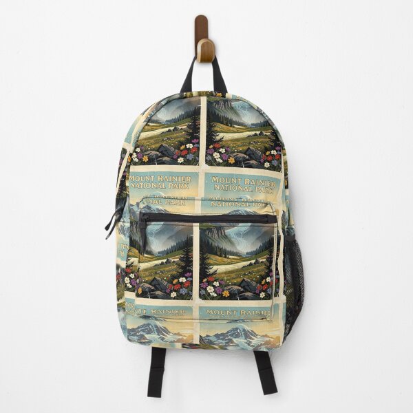 Item preview, Mount Rainier National Park Vintage Travel Art designed and sold by Teelogic.