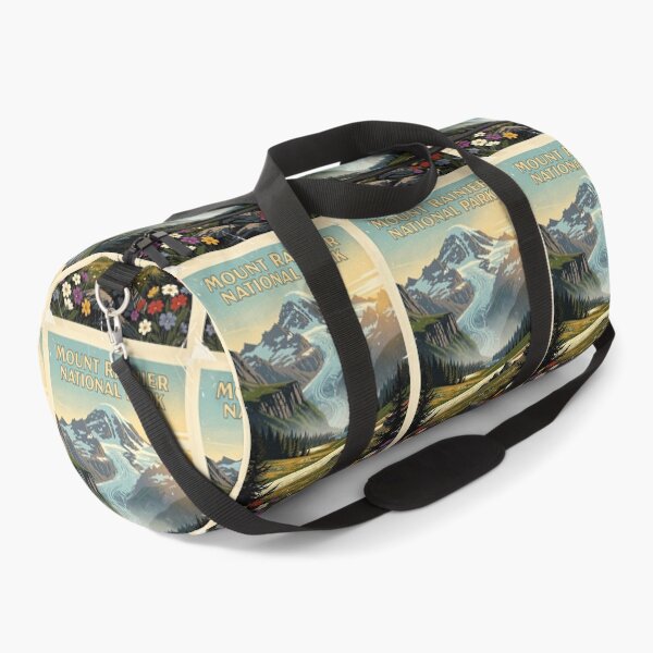 Item preview, Mount Rainier National Park Vintage Travel Art designed and sold by Teelogic.