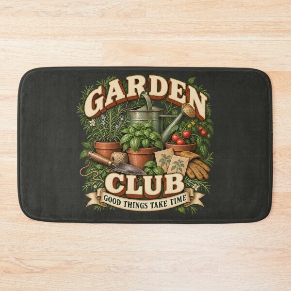 Item preview, Vintage Garden Club Gardening Lover Design designed and sold by Mostafa Studio.