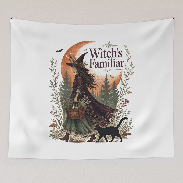 Item preview, Witch's Familiar Forest Gathering Witch designed and sold by BernoNickel.