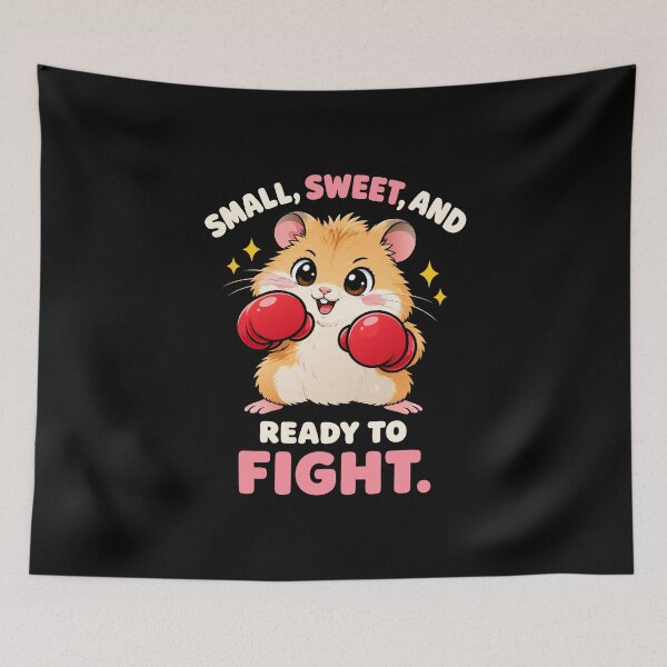 Item preview, Cute boxing hamster ready to fight designed and sold by HandicraftArt.