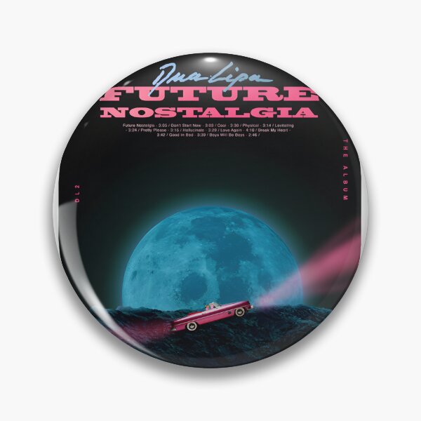 Item preview, Dua Lipa Nostalgia Inspired Moon Design with Retro Vibes designed and sold by tarek3431.
