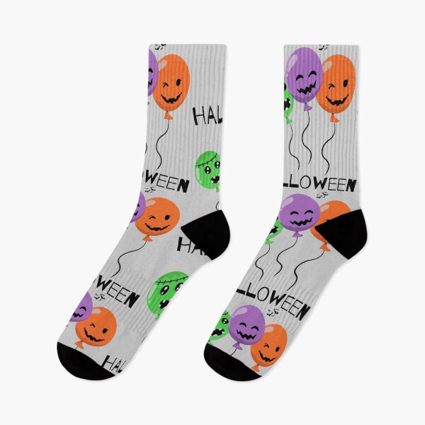 Item preview, Halloween Balloons Trio – Cute Spooky Monster Characters designed and sold by ArtwithRabbit.