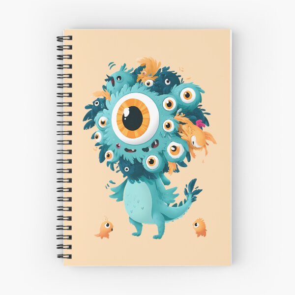 Item preview, Cute Multi Eyed Teal Monster Art designed and sold by Lunat1kk.
