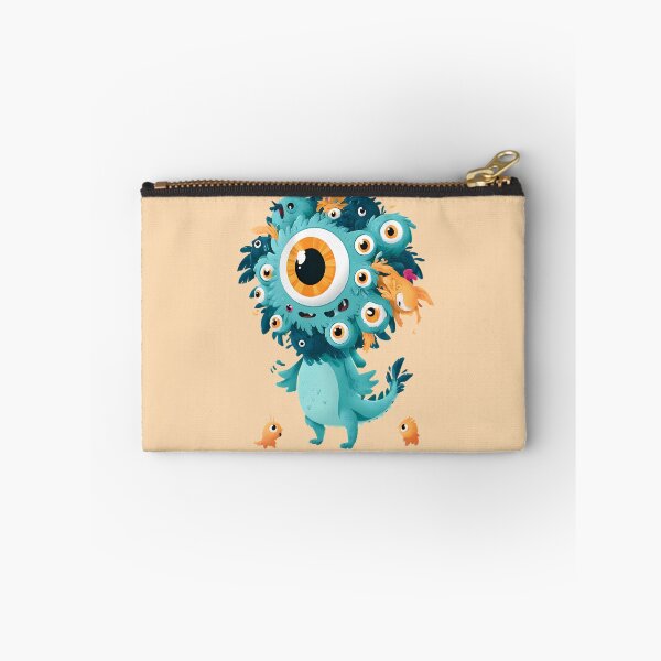 Item preview, Cute Multi Eyed Teal Monster Art designed and sold by Lunat1kk.