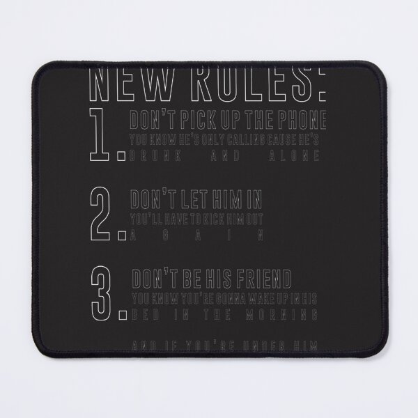 Item preview, New Rules Inspirational Quote Modern Typography Design designed and sold by tarek3431.