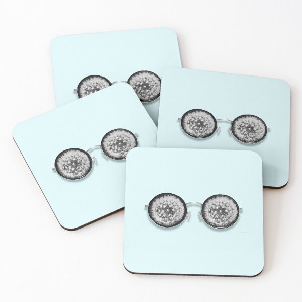 Item preview, Eyeglasses Dandelion Vision Wish Blue Black And White Modern designed and sold by Sharon Cummings Art.