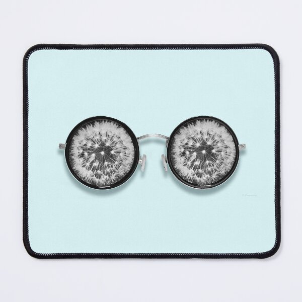 Item preview, Eyeglasses Dandelion Vision Wish Blue Black And White Modern designed and sold by Sharon Cummings Art.