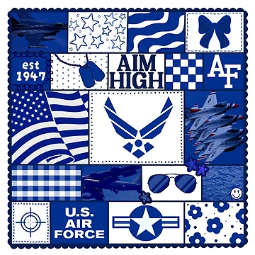 Artwork thumbnail, air force patchwork by buggbailey